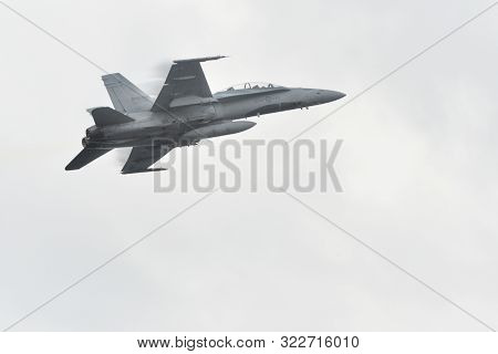 Cf-18 Hornet In An Air At The 70th Annual Canadian International Air Show (cias) Over Lake Ontario I