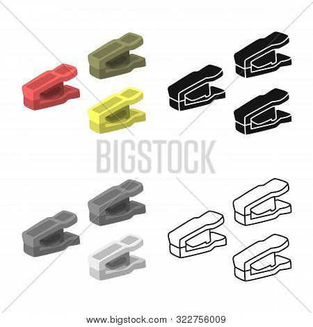 Vector Design Of Peg And Clothespeg Logo. Collection Of Peg And Laundry Vector Icon For Stock.
