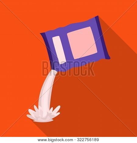 Isolated Object Of Milk And Pour Symbol. Set Of Milk And Liquid Stock Symbol For Web.