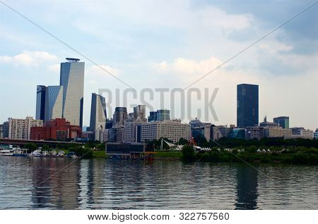 View To Yeoeuido Buildings From The Hang River