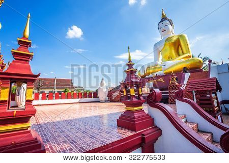 Buddha Statue Instant God (thai Language: Phar Jao Luang Tan Jai ) In Wat Raj Montien Is A Buddhist 