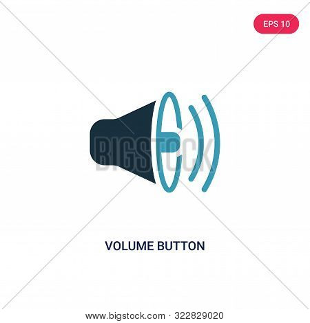 volume button icon in two color design style.