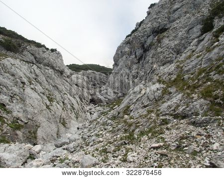 Autumn Hiking And Mountaineeting In Brandenburger Alpen In Austria