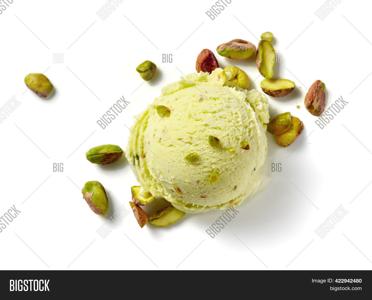 Scoop Pistachio Ice Image & Photo (Free Trial) Bigstock