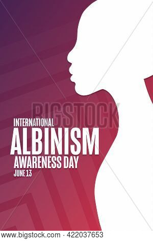 International Albinism Awareness Day. June 13. Holiday Concept. Template For Background, Banner, Car