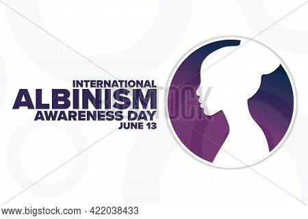 International Albinism Awareness Day. June 13. Holiday Concept. Template For Background, Banner, Car