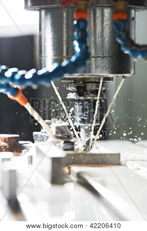 Koniec ząb pionowe mill cięcia metalu puste z Płyn chłodzący