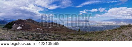 Wasatch Front Rocky Mountains Landscape Views  Foothills Of Mt Timpanogos, Mt Mahogany Nature Hiking