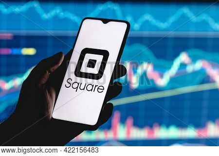 Kazan, Russia - May 30, 2021: Square, Inc. Is An American Technology Company That Develops Solutions