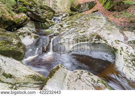 Flume In Spiegelau In The Bavarian Forest In Germany