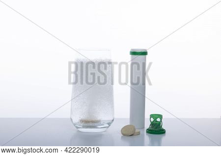 Water-soluble Vitamin. Gas In A Glass. Gas Bubbles In A Glass. Aspirin Is Water Soluble. Tablet In W