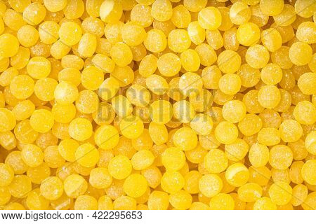 Food Background - Top View Of Uncooked Ptitim Pasta (israeli Couscous)