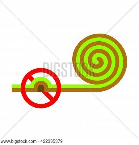 Turf Roll.incorrect Preparation Soil Under For Lawn Roll Icon In A Flat Style Isolated On White Back