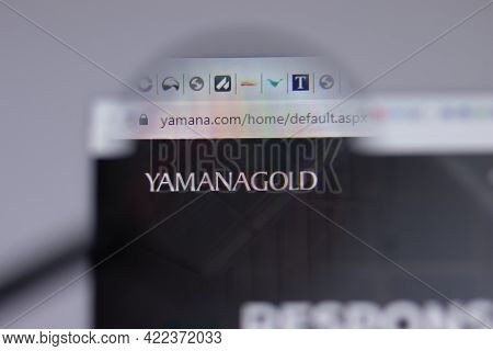 Los Angeles, California, Usa - 1 June 2021: Yamana Gold Logo Or Icon On Website Page, Illustrative E