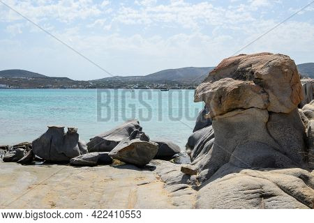 Amazing Rock Formations At Kolymbithres Beach, Paros Island, Cyclades, Greece