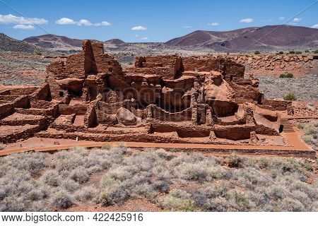 Ancient Indian Ruins At Wupatki National Monument In Arizona