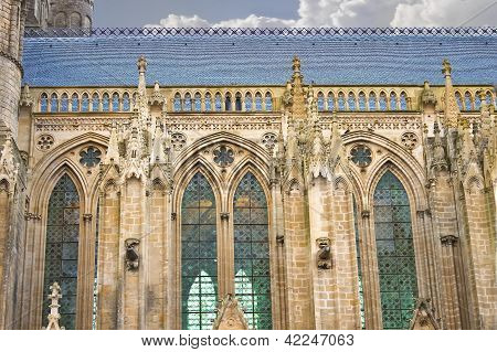 Katedrála v Bayeux. Normandie, Francie