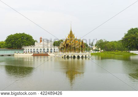 Aisawan Dhipaya Asana Pavilion At Bang-pa-in Summer Palace, Thailand.