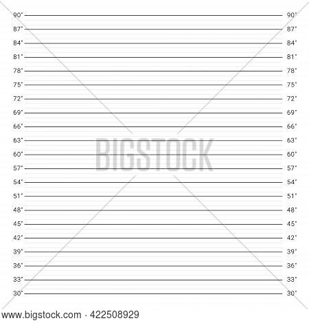 Police Mugshot Background. Persons Height Measuring Scale