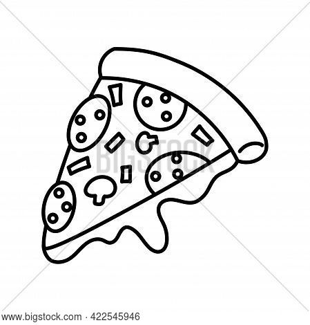 Isolated Iza Icon Fast Food Vector Illustration