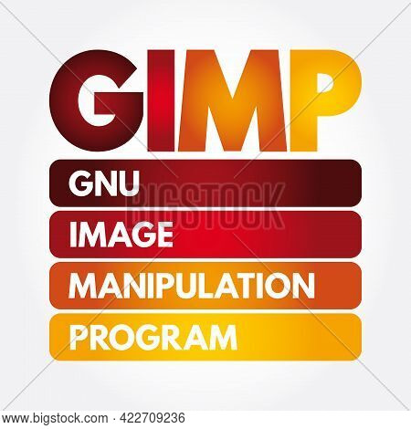 Gimp - Gnu Image Manipulation Program Acronym, Concept Background