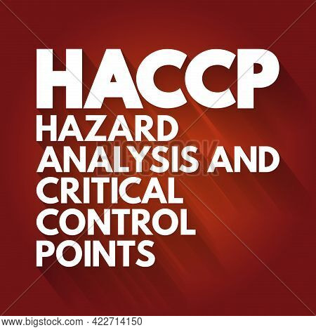 Haccp - Hazard Analysis And Critical Control Points Acronym, Concept Background