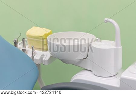 Professional Equipment Tools - Spittoon, Valve Body, Hygiene Patient Instrument In Dental Clinic For
