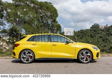 Hong Kong, China March 17, 2021 : Audi S3 Test Drive Day March 17 2021 in Hong Kong.