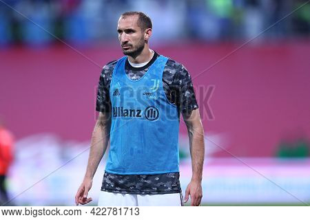 Reggio Emilia, Italy. 19th May 2021.giorgio Chiellini Of Juventus Fc  During The Timvision Italian C