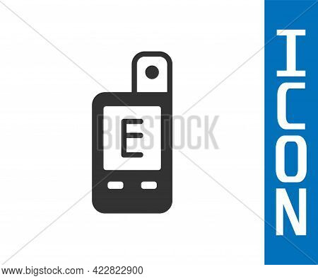 Grey Light Meter Icon Isolated On White Background. Hand Luxmeter. Exposure Meter - A Device For Mea