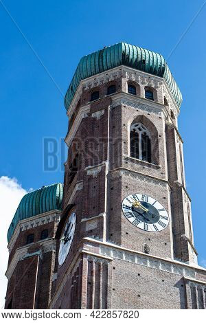 Women's Towers In Munich, Bavaria, Tower, Sky