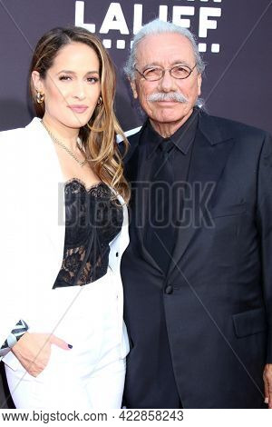 LOS ANGELES - JUN 2:  Jaina Lee Ortiz, Edward James Olmos at the 7th and Union Premiere  at the TCL Chinese Theater IMAX on June 2, 2021 in Los Angeles, CA