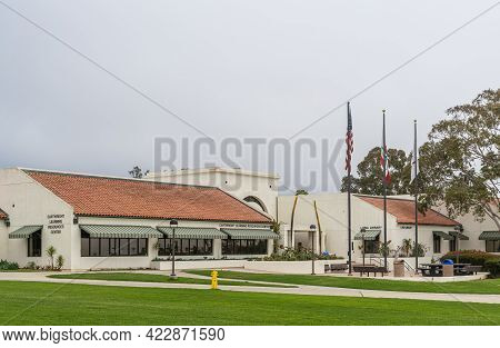 Santa Barbara, Ca, Usa - June 2, 2021: City College Facilities. Cartwright Learning Resources Center