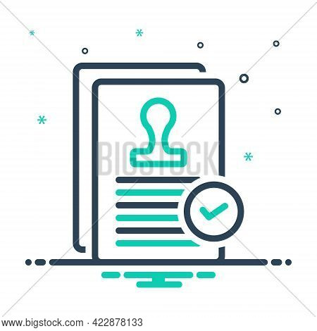 Mix Icon For Agreement Annexure Appendage Appurtenance Treaty Pact  Compliance Compromise Reconcilia