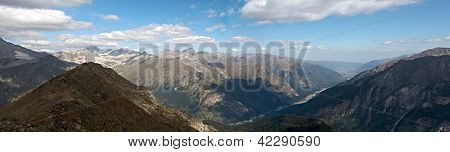 Гора Домбай, Панорама, стрельба, на Кавказе, Россия
