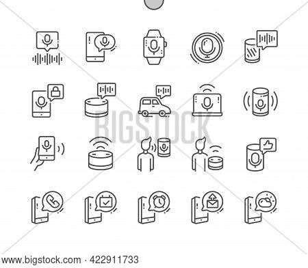 Voice Assistant. Smartwatch, Smartphone And Smart Column. Help, Wireless, App, Communication, Online