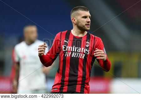 Milano, Italy. 16 May  2021. Ante Rebic Of Ac Milan  During The Serie A Match Between Ac Milan And C