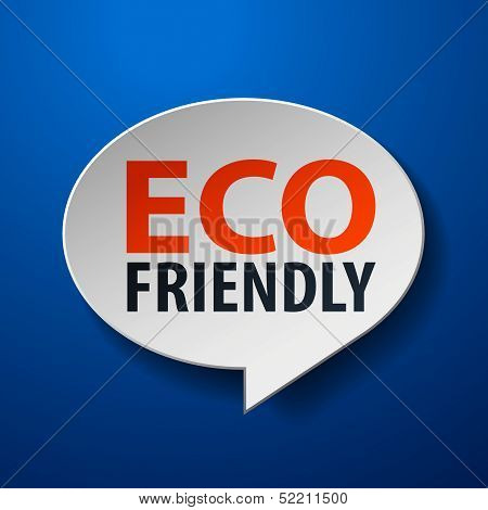 eco friendly 3d speech bubble