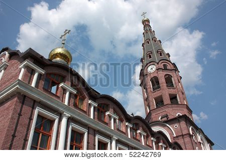 Bell tower of Holy Trinity Monastery. Russia