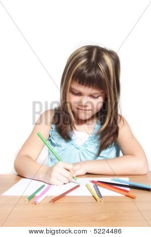 Jeune fille peinture
