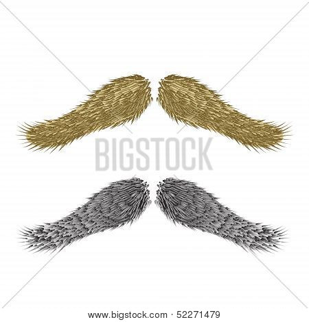 Abstract Vintage  Mustaches