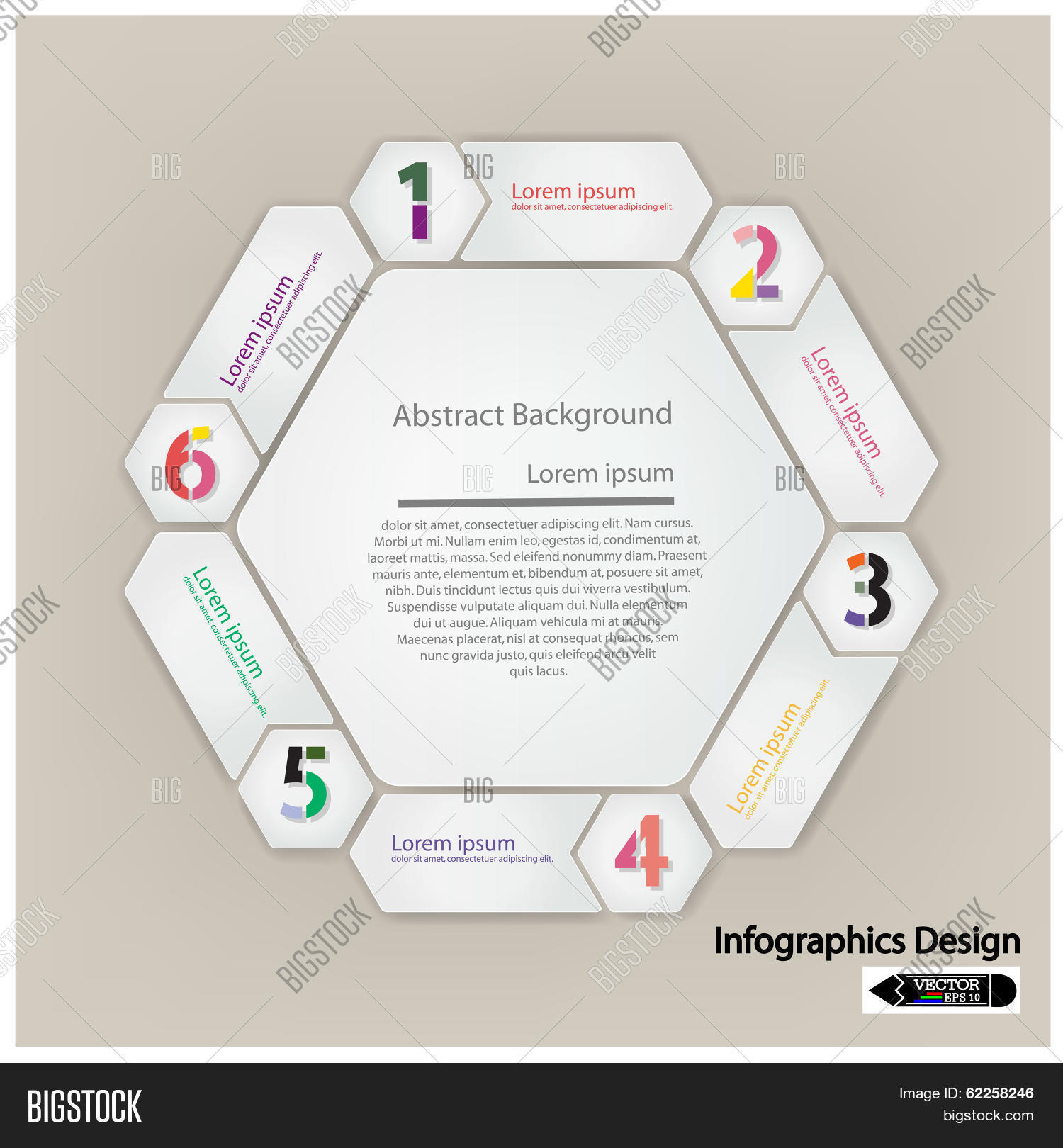 Clean Hexagon Vector Photo Free Trial Bigstock