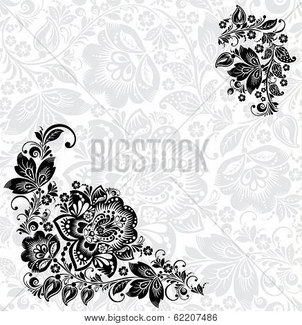Vector abstract floral design elements
