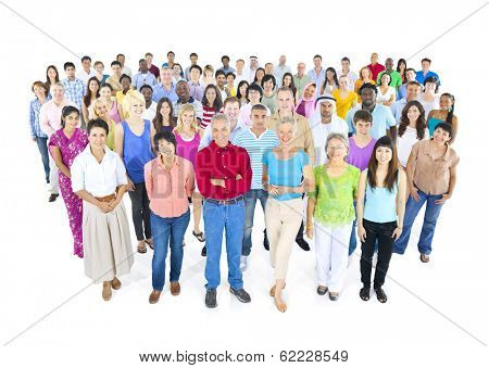 Large Group of Multi-ethnic People 