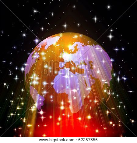 image based on the world and technology in business.