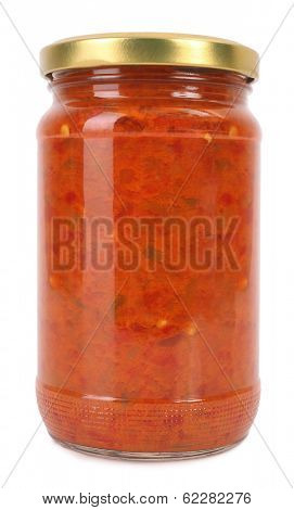 Ajvar chutney relish homemade product