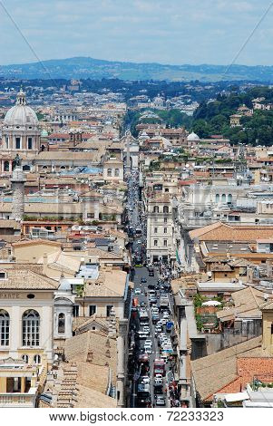 Rome Aerial View From Vittorio Emanuele Monument