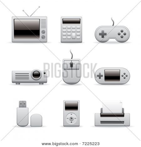 multimedie udstyr iconer