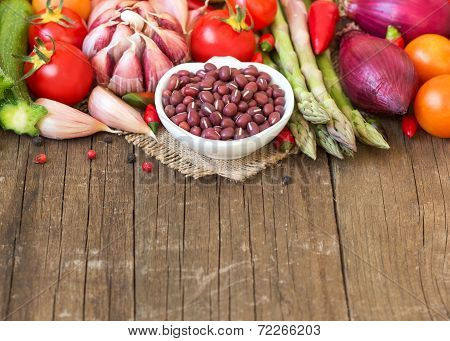Azuki Beans And Vegetables