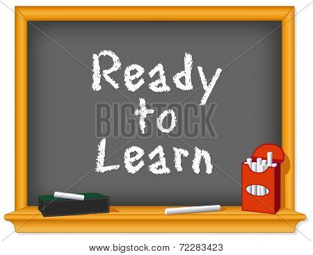 Chalk Board, Ready To Learn